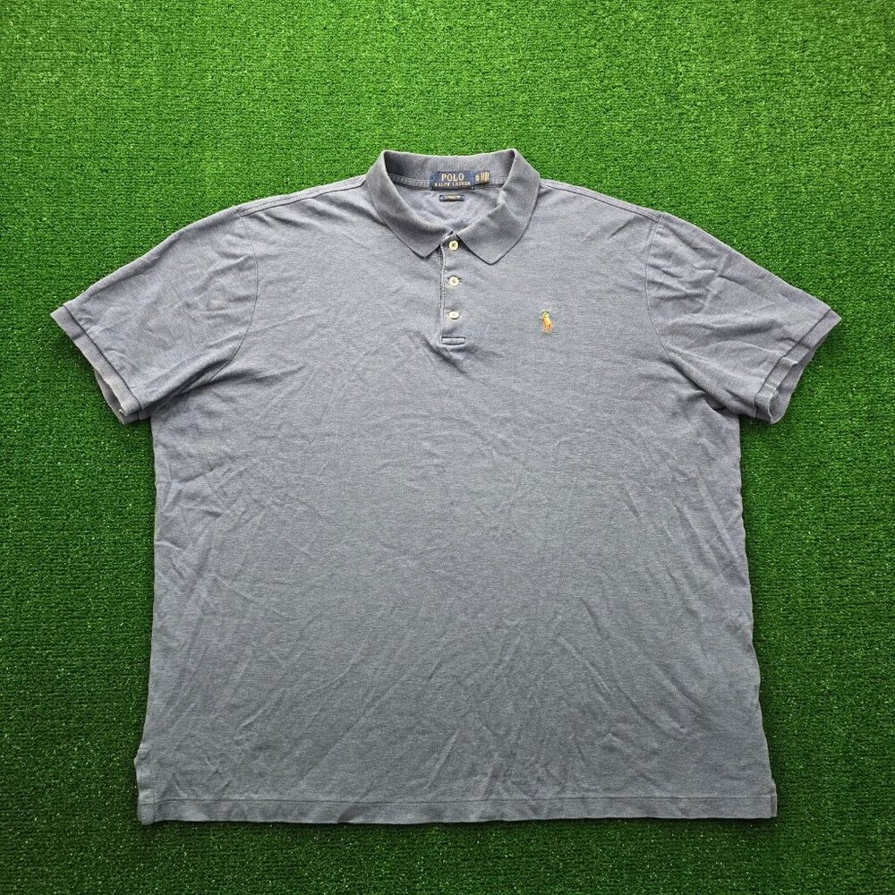 Polo Ralph Lauren Mens Polo Shirt XL/2XL Blue Golf Classic Fit Preppy Casual
